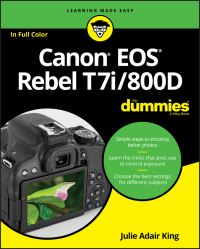 Book Cover for Canon EOS Rebel T7i/800D for Dummies by Julie Adair King