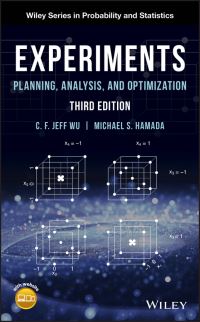 Book Cover for Experiments by ChienFu Wu, Michael Hamada