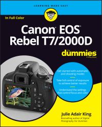 Book Cover for Canon EOS Rebel T7/2000D for Dummies by Julie Adair King