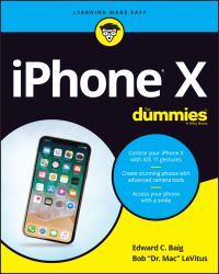 Book Cover for IPhone X for Dummies by Edward C Baig, Bob LeVitus