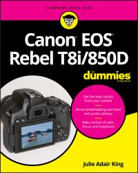 Book Cover for Canon EOS Rebel T8i/850D for Dummies by Julie Adair King