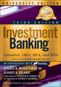 Book Cover for Investment Banking by Joshua Rosenbaum, Joshua Pearl, Nasdaq Stock Market, Latham & Watkins