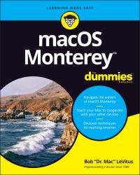 Book Cover for MacOS Monterey for Dummies by Bob LeVitus