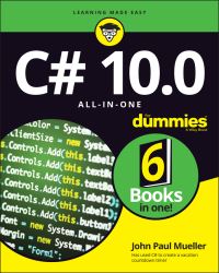 Book Cover for C# 10.0 All-in-One for Dummies by John Mueller