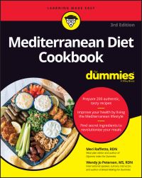 Book Cover for Mediterranean Diet Cookbook for Dummies by Meri Raffetto, Wendy Jo Peterson