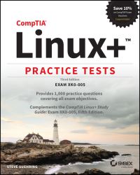 Book Cover for CompTIA Linux+ Practice Tests by Steve Suehring