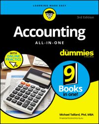 Book Cover for Accounting All-in-One for Dummies by Michael Taillard, Ken Boyd