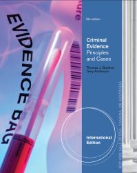 Book Cover for Criminal Evidence by Thomas J Gardner, Terry M Anderson, Cengage Learning Firm