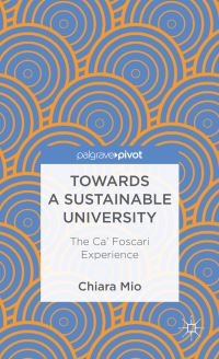 Book Cover for Towards a Sustainable University by Chiara Mio