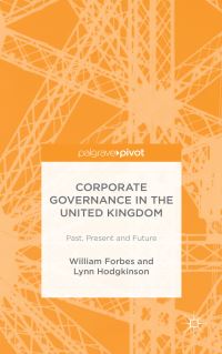 Book Cover for Corporate Governance in the United Kingdom by William Forbes, L Hodgkinson