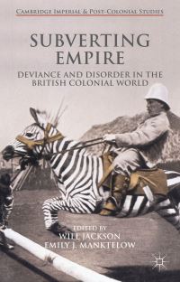 Book Cover for Subverting Empire by Will Jackson, Emily J Manktelow