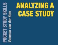 Book Cover for Analyzing a Case Study by Vanessa Van der Ham