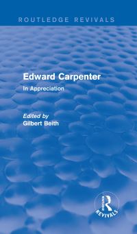 Book Cover for Edward Carpenter by Gilbert Beith
