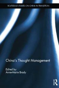 Book Cover for China's Thought Management by AnneMarie Brady