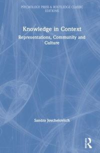 Book Cover for Knowledge in Context by Sandra Jovchelovitch