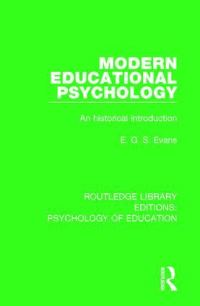 Book Cover for Modern Educational Psychology by E. G. S. Evans