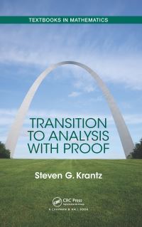 Book Cover for Transition to Analysis With Proof by Steven G Krantz