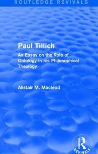Book Cover for Paul Tillich (1973) by Alistair M Macleod