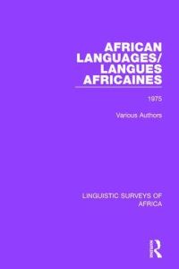 Book Cover for African Languages. Volume 1 by 