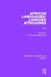 Book Cover for African Languages Volume 4 1978 by P Akujuoobi Nwachukwu