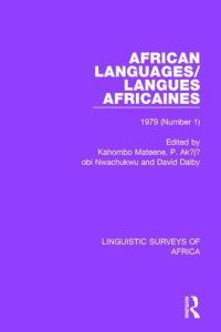 Book Cover for African Languages/Langues Africaines by Kahombo Mateene, P Akjobi Nwachukwu, David Dalby, Derek Nurse