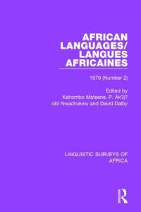 Book Cover for African Languages/Langues Africaines by Kahombo Mateene, P Akjobi Nwachukwu, David Dalby