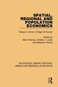 Book Cover for Spatial, Regional and Population Economics by Edgar M Hoover