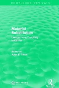 Book Cover for Material Substitution by John E Tilton