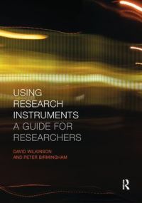Book Cover for Using Research Instruments by Peter Birmingham, David Wilkinson