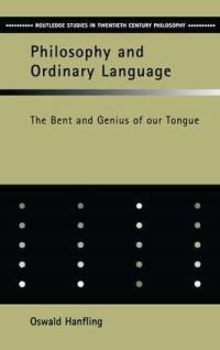 Book Cover for Philosophy and Ordinary Language by Oswald Hanfling