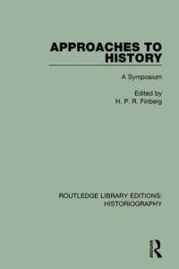 Book Cover for Approaches to History by H P R Finberg
