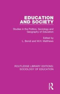 Book Cover for Education and Society by L Bondi, M H Matthews