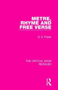 Book Cover for Metre, Rhyme and Free Verse by G S Fraser