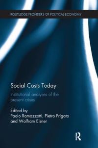 Book Cover for Social Costs Today by Wolfram Elsner, Pietro Frigato, Paolo Ramazzotti