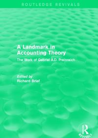 Book Cover for Routledge Revivals: A Landmark in Accounting Theory (1996) by Richard Brief