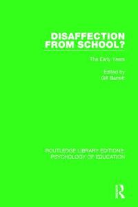 Book Cover for Disaffection from School? by Gill Barrett