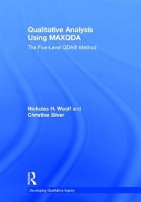 Book Cover for Qualitative Analysis Using MAXQDA by Nicholas H Woolf, Christina Silver