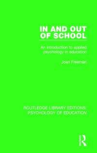 Book Cover for In and Out of School by Joan Freeman