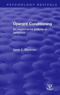 Book Cover for Operant Conditioning by Derek E Blackman