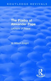 Book Cover for The Poetry of Alexander Pope by G Wilson Knight
