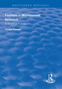 Book Cover for Fashions in Management Research by Patrick Thomas