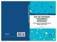 Book Cover for Data for Continuous Programmatic Improvement by Ellen Beth Mandinach, Edith S Gummer