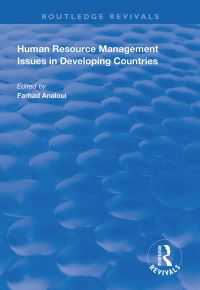 Book Cover for Human Resource Management Issues in Developing Countries by Farhad Analoui