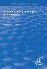 Book Cover for Institutions, Policy and Outputs for Acidification by Jr, Lawrence J OToole