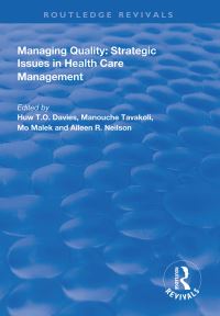 Book Cover for Managing Quality by H T O Davies, Manouche Tavakoli, M Malek, Aileen Rae Neilson