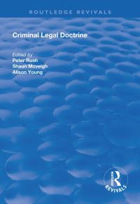 Book Cover for Criminal Legal Doctrine by Peter Rush, Shaun McVeigh, Alison L Young