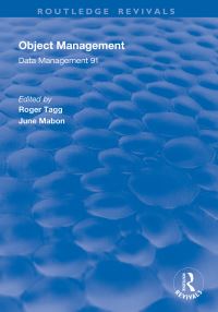 Book Cover for Object Management by Roger Tagg, June Mabon