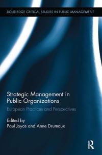 Book Cover for Strategic Management in Public Organizations by Paul Joyce, Anne Drumaux