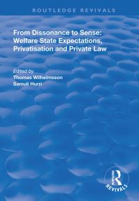 Book Cover for From Dissonance to Sense by Thomas Wilhelmsson, Samuli Hurri