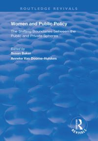 Book Cover for Women and Public Policy by Susan Baker, J van DoorneHuiskes